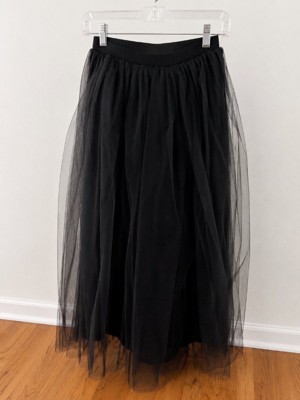 Handmade Etsy Black Tulle Midi Skirt | Artisan Made | Romantic & Timeless